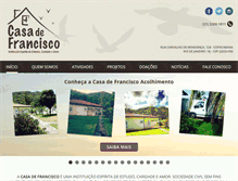 Tablet Screenshot of casadefrancisco.com.br